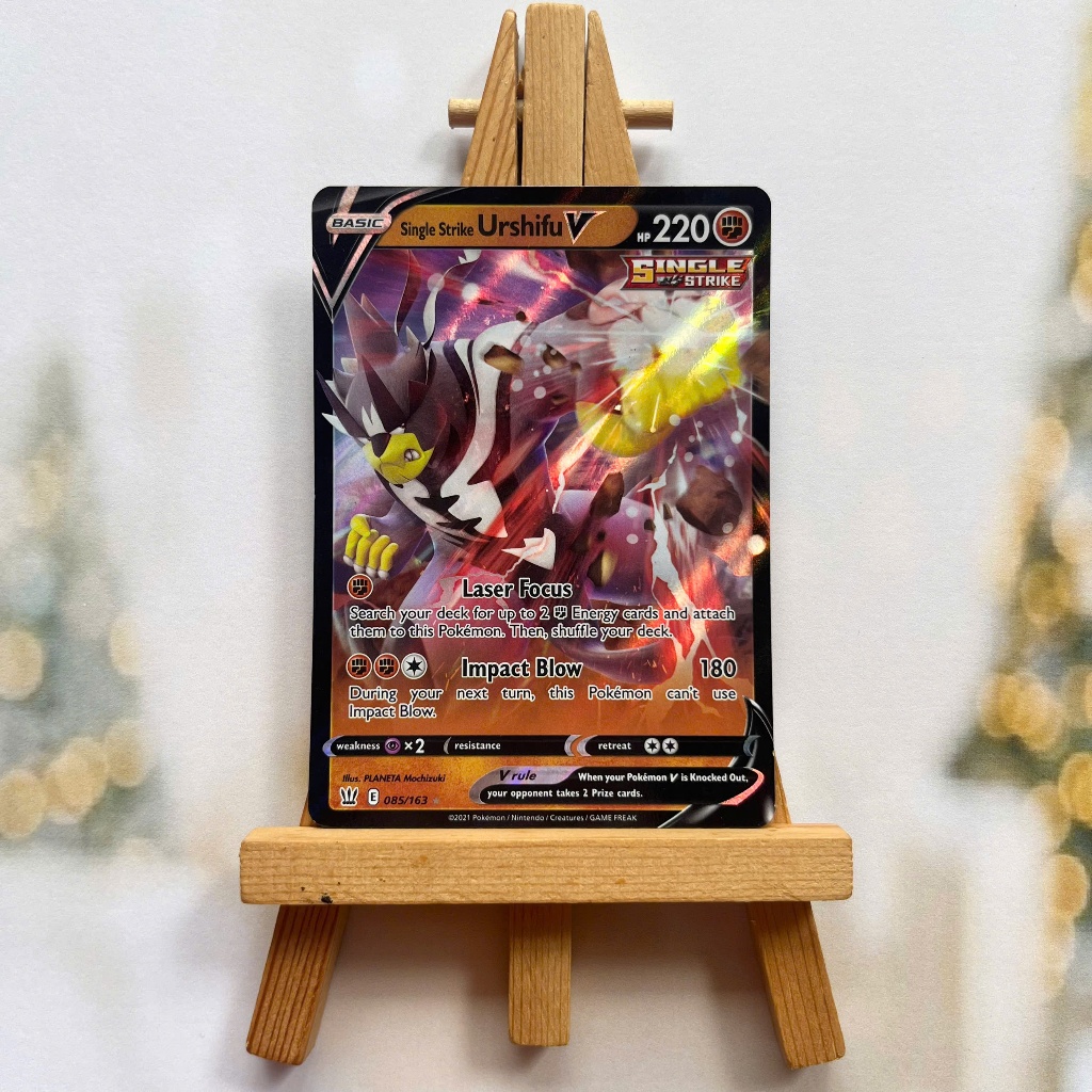 Thẻ hình Pokemon Single Strike Urshifu V 085/163 - Lá bài lẻ Battle Styles Ultra Rare tiếng Anh