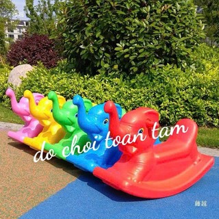 Đồ Chơi Bập Bênh Con Voi Thân Thiện, Thiết Kế An Toàn Cho Bé Mầm Non