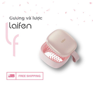  Lược chải tóc gỡ rối đa năng Laifen tạo phồng tóc tự nhiên kèm gương mặt sau tiện lợi 