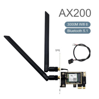 [Đọc kĩ mô tả] Intel AX200, M.2 to PCIE, bộ thu sóng wifi 2.4G và 5G,  Wifi 6, tốc độ 3000M, kết nối Bluetooth 5.2