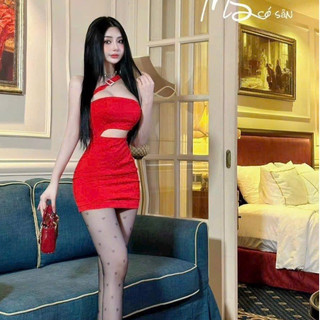 Đầm body cúp ngực hở eo thoitrang_barkaraoke