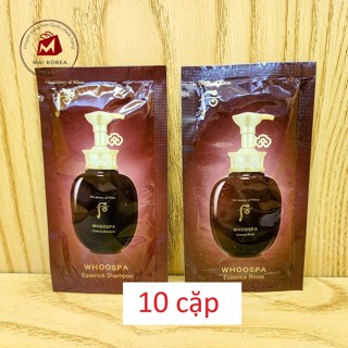 [Combo giá tốt] Cặp dầu gội dầu xả Whoo WHOOSPA đông y cao cấp WHOOSPA (gói sample 8ml)
