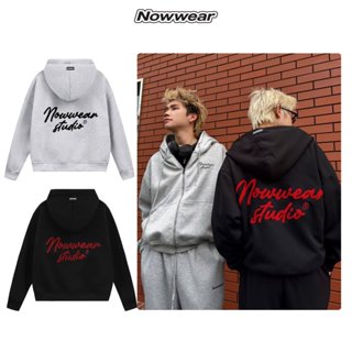 (SẢN PHẨM HÈ ) Áo khoác Hoodie Zip form boxy 2Da Thêu xù Nowwear Local Brand Unisex Có  2 Túi trong