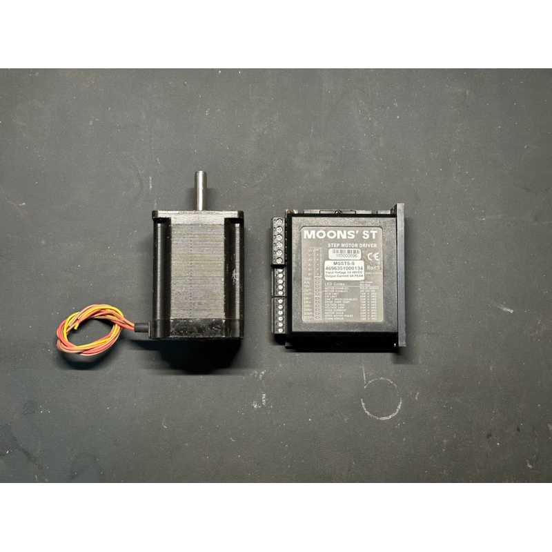 [Step motor và driver 2phase] Motor step bích 57 cốt 8mm kèm driver điều khiển. Hàng bãi, hàng tháo 