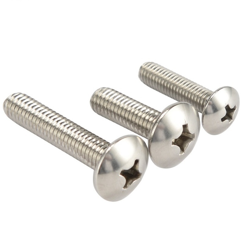 (INOX201) 50 cái M4 vít pake đầu dù thân bulong inox 201 M4