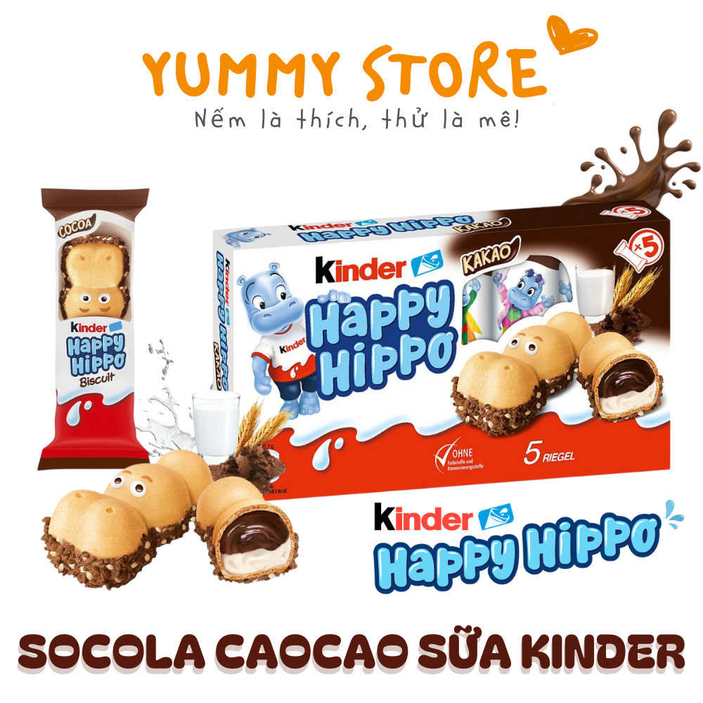 🍫 Bánh Socola Kinder Happy Hippo