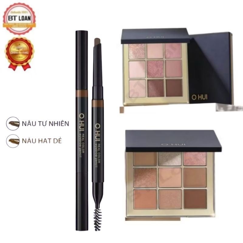 Chì Mày , Phấn mắt dạng thỏi và Dạng bảng siêu đẹp ohui real color stick shadow