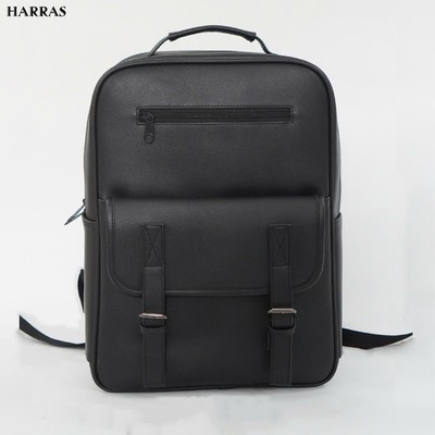 Balo da 2 ngăn laptop thời trang HARAS chất liệu da PU cao cấp có ngăn laptop riêng HR367