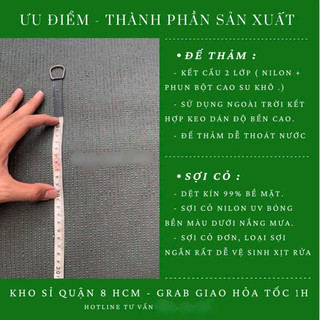 Thảm Cỏ Nhân Tạo 1.5cm ngoài trời