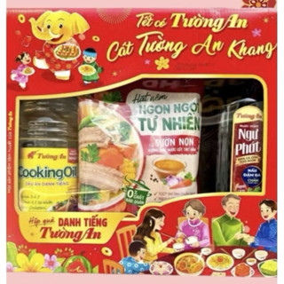 [Quà 8/3] HỘP QUÀ TƯỜNG AN DANH TIẾNG 2: Dầu ăn Cookingoil 1L x1, Mắm Ngư Phát Nhãn Đỏ 750ml x1, Hạt nêm Unicook 400g