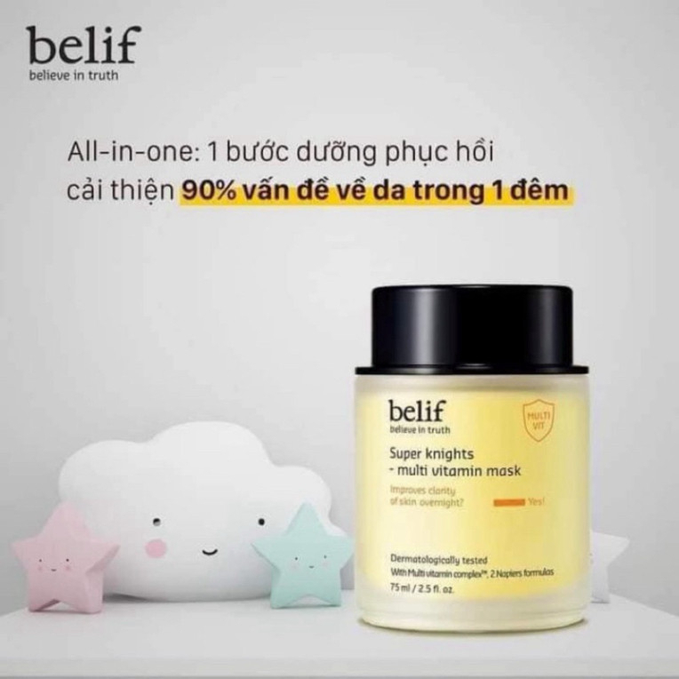 Mặt Nạ Ngủ Belif Super Knight Multi Vitamin Mask Dưỡng Ẩm Sáng Da và Mờ Thâm 75ml