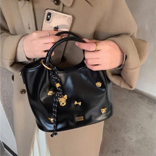 Túi nữ Túi Chio giỏ đính charm da bóng size 25 hàng Quảng Châu chất da siêu đẹp 057#