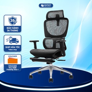 Ghế công thái học Govi Full lưới cao cấp đầy đủ tính năng, bảo hành 2- 5 năm