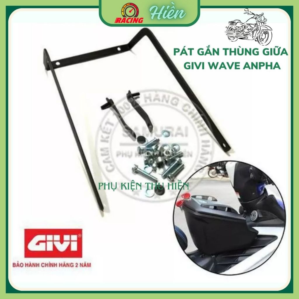 Pát Gắn Thùng Giữa Givi Cho Xe Wave Anpha