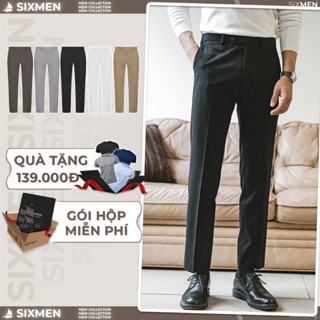 Quần dài tây nam SIXMEN co giãn 2 chiều, lưng đai chun ẩn, xuất xịn, chuẩn form