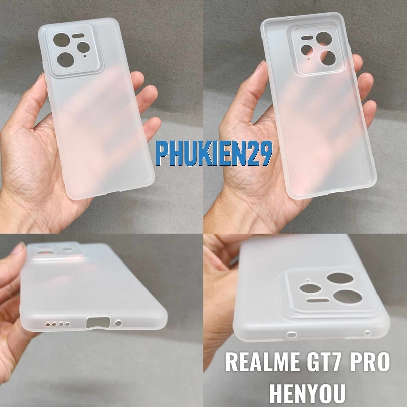 [OPPO REALME GT7 PRO] Ốp lưng silicon dẻo NHÁM cao cấp Henyou