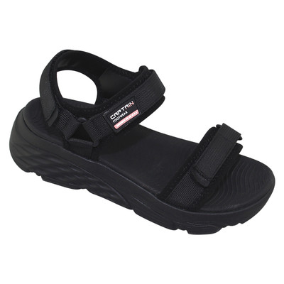 Sandal đế bằng nữ Bita's SEFYH.04 (Đen + Hồng + Kem)