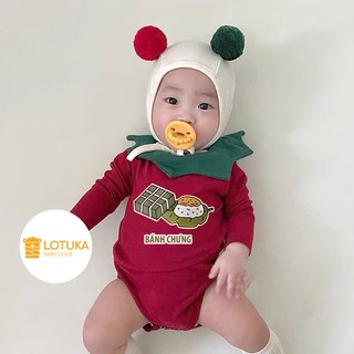  Set Body Noel Kèm Mũ+Quần Lót Lông Nhung Ấm Áp Cho Bé Bodysuit Tết LOTUKA Bé Trai Bé Gái Quần Áo Trẻ Em 3-12kg 