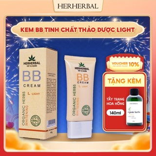 Kem nền trang điểm Kem BB Cream Thảo Dược Hữu Cơ Herherbal giúp sáng da và che khuyết điểm mặt 40g