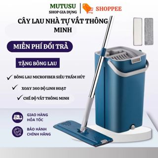  Cây Lau Nhà Tự Vắt Thông Minh MOPScratch Chổi Lau Nhà 360 Độ Cao Cấp Tiện LợiCây Lau Nhà Tự 