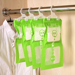 (Combo 10 Túi) Hút Ẩm 2 Ngăn Hút Ẩm Tủ Quần Áo Chống Ẩm Mốc, Hút Ẩm Phòng Kín Mùa Nồm Kèm Móc Treo 2253