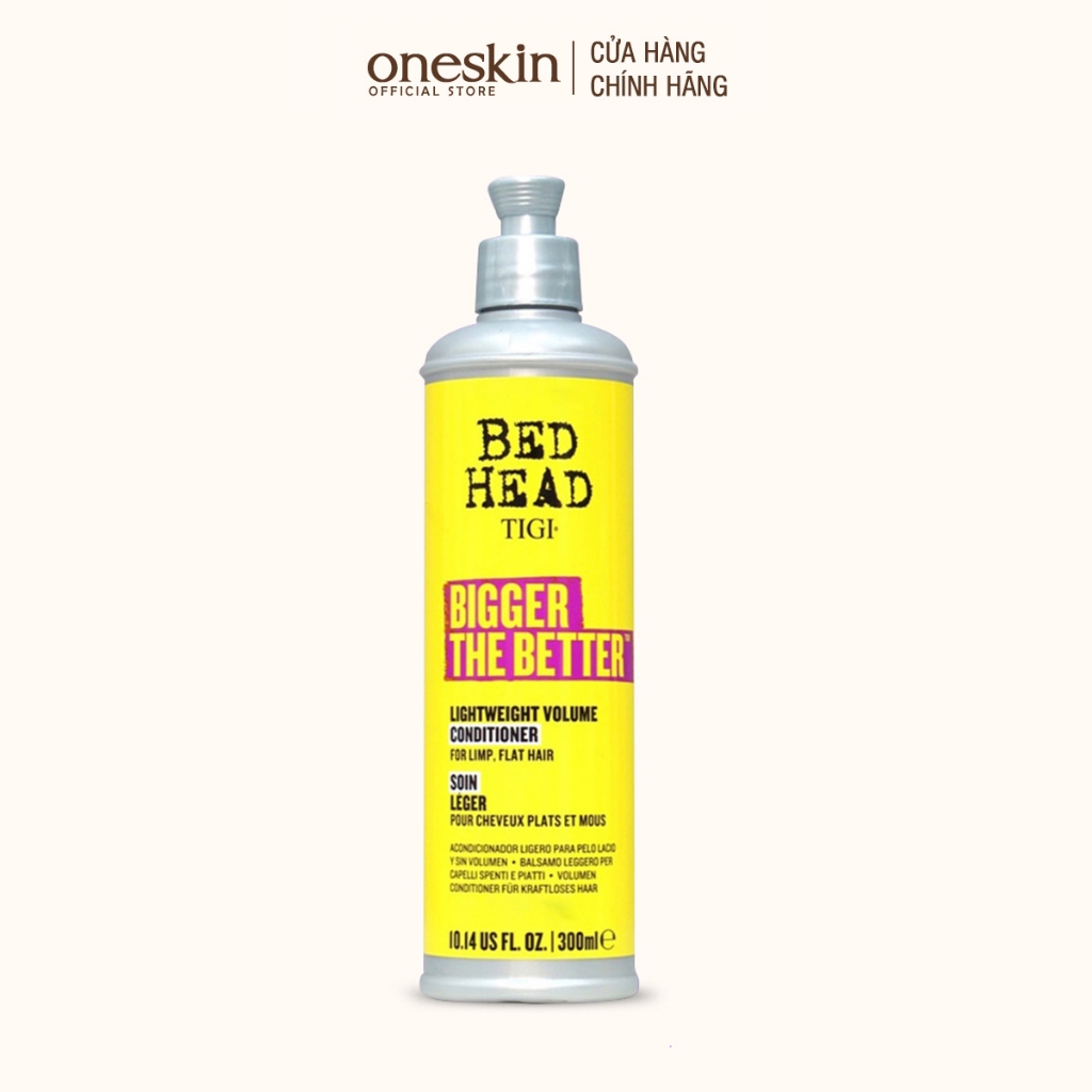 Dầu xả tạo phồng tóc Tigi Bed Head Bigger The Better Volume 300ML