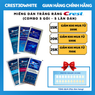 Miếng dán trắng răng Crest Combo 5 ngày