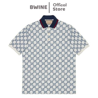 Áo polo Monogram in hoạ tiết nam nữ cao cấp Áo polo  nam nữ in hình mới nhất