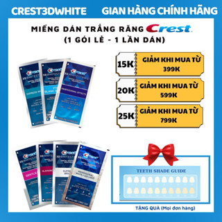 Miếng dán trắng răng Crest 3D White tẩy trắng răng 1 GÓI CHÍNH HÃNG