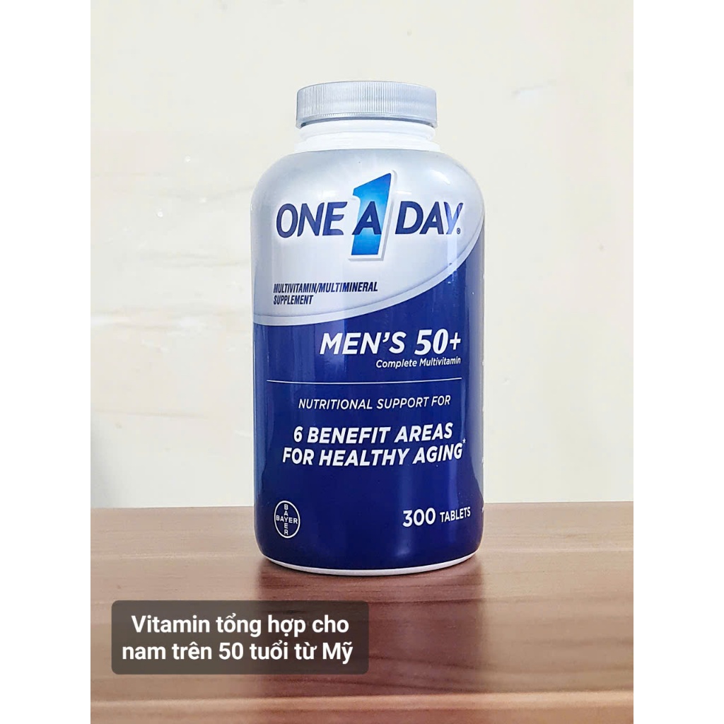 date 1/27 - One A Day Men's 50+ chai 300 viên từ Mỹ - Bổ sung vitamin cho đàn ông trên 50 tuổi