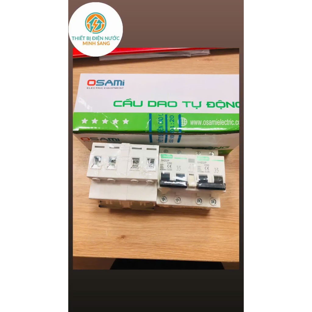 Át đảo chiều liên động 2 pha,aptomat 2 Pha EPD, 2P, 230-240V, 6kA  Đảo Chiều- Át Đảo Chiều 2 Pha OSA