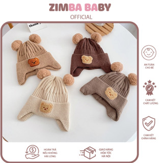 Mũ Cho Bé Mũ Len Mũ Lông Cừu Mũ Lót Lông Sừng Hươu Siêu Ấm Cho Bé Mũ Mùa Đông Cho Bé