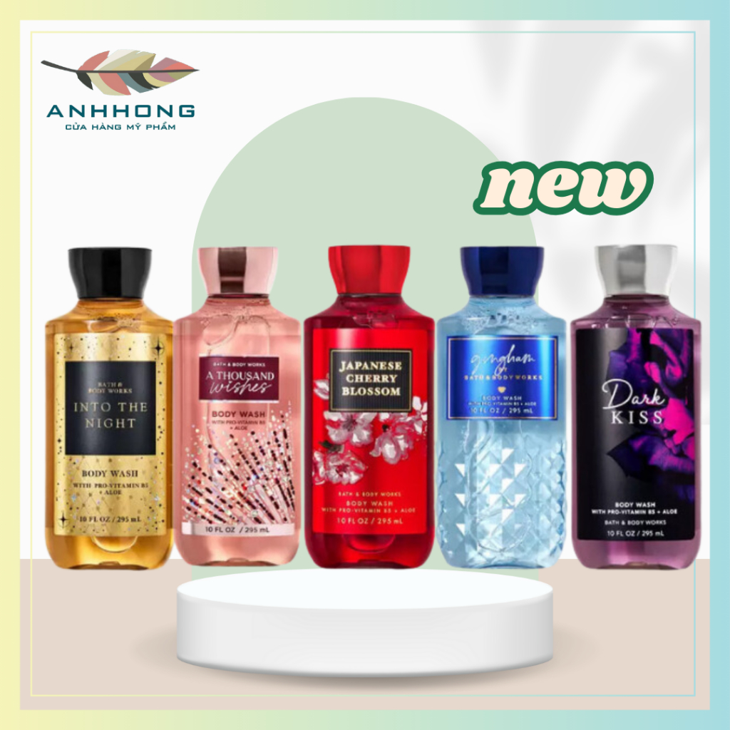 MẪU MỚI Sữa Tắm Bath & Body Works 295ml