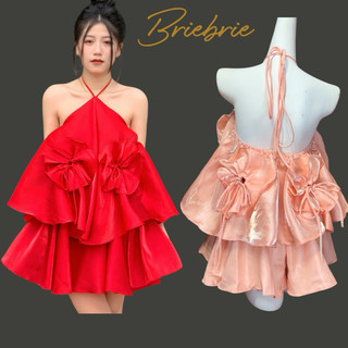 Ruby set cổ yếm Briebrie chất liệu tafta bóng sang xịn - 367