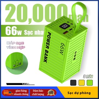 Sạc dự phòng sạc nhanh 66W 20000mah Dung lượng lớn sạc nhanh PD20W di động ngoài trời pin dự phòng