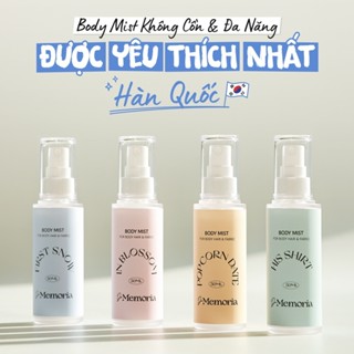 Body Mist Xịt Thơm Cơ Thể De Memoria Không Cồn Khô 50ml