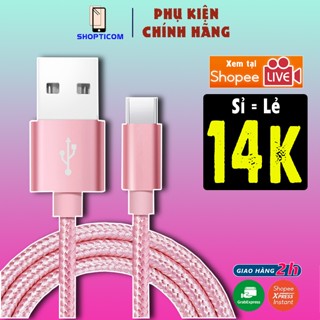 Dây cáp sạc điện thoại 1m S P chất liệu dù cho điện thoại không nóng máy cho tai nghe bluetooth pin dự phòng giá rẻ