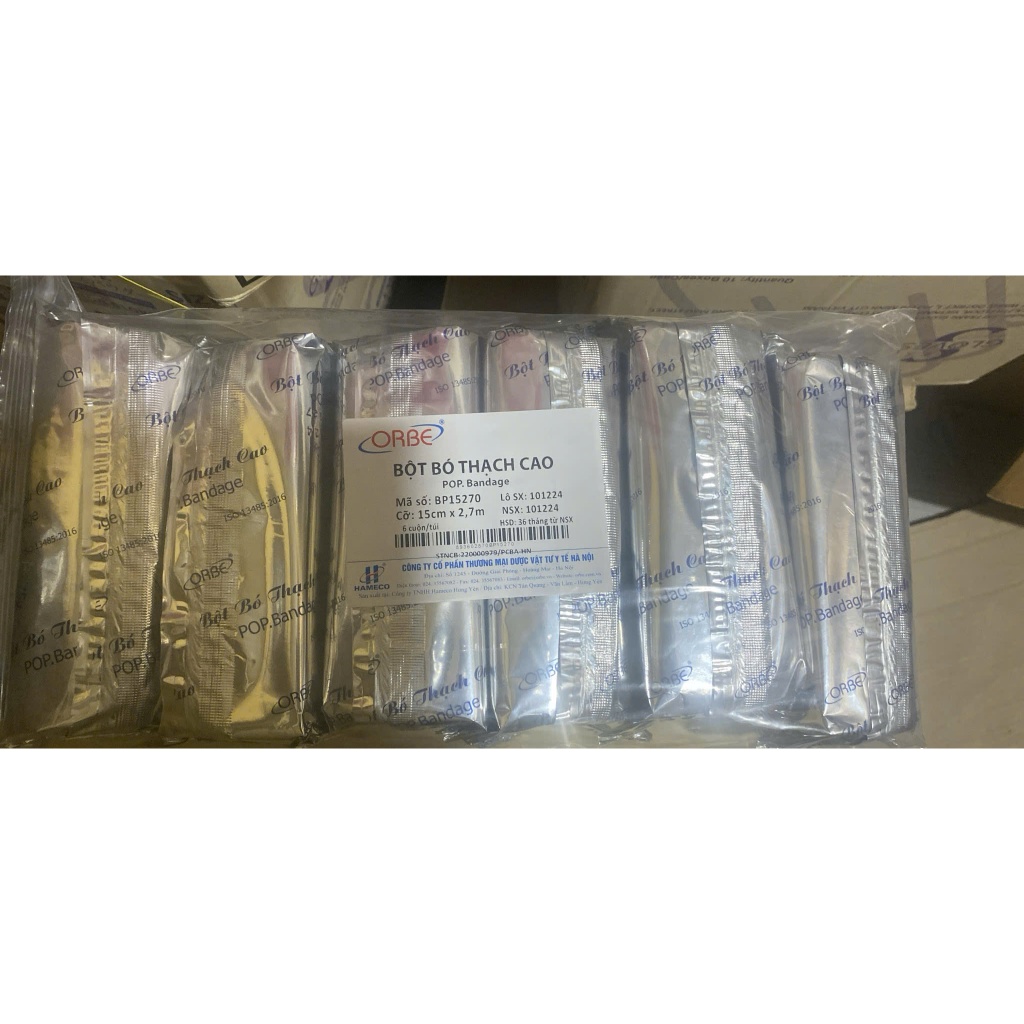 Bột bó thạch cao orbe 10x2,7 và 15x2,7