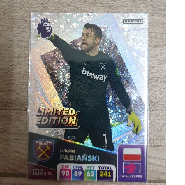 Thẻ cầu thủ Lukasz Fabianski Limited Edition Panini Adrenalyn XL 2024/25