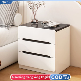 hiện đại Bàn đầu giường ngăn kéo 2/3 Tủ lưu trữ phòng ngủ Tủ khóa Được làm bằng gỗ MDF Trang trí nhà cửa