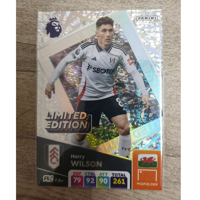 Thẻ cầu thủ HARRY WILSON Limited Edition Panini Adrenalyn XL 2024/25