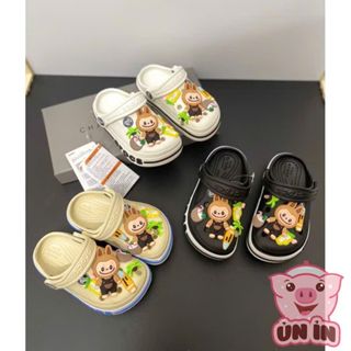 Dép sục cho bé- Dép cross đính charm LaBuBu ngộ nghĩnh thời trang, chống trơn trượt cho bé trai bé gái S26