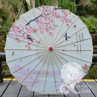 (có sẵn)Ô dù lụa phong cách cổ trang