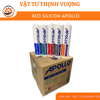 [HÀNG CHÍNH HÃNG] Keo Silicon Apollo A300, A500- Keo Apollo Đen - Trắng - Trong Dán Kính