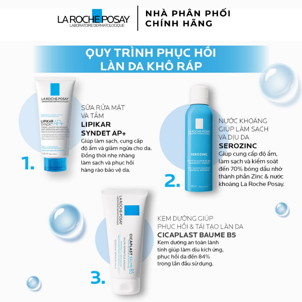 Sữa Rửa Mặt Và Tắm La Roche-Posay Dành Cho Da Khô, Nhạy Cảm, Da Bị Kích Ứng, Mẩn Đỏ & Ngứa 200ml