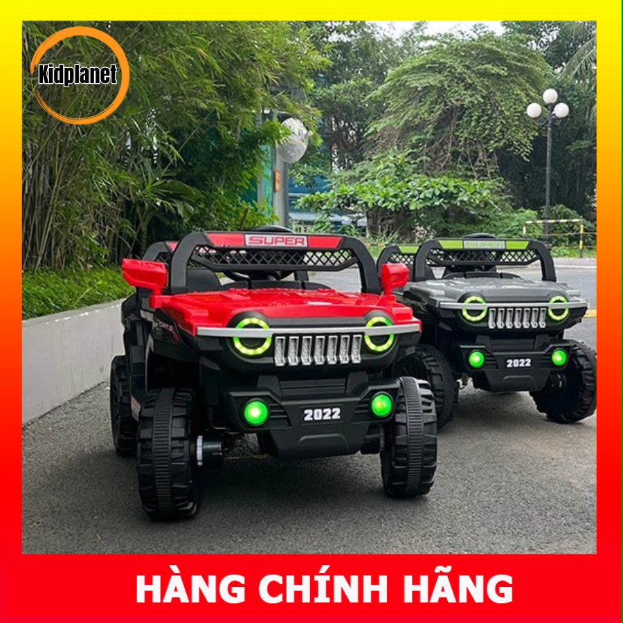 Xe ô tô điện cho bé, Xe ô tô địa hình trẻ em kèm điều khiển từ xa thiết kế mạnh mẽ GS20