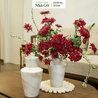 Bình cổ thon men loang 2025 Nhà Gờ cắm hoa bày ban phòng khách nhà cửa BH23 M13