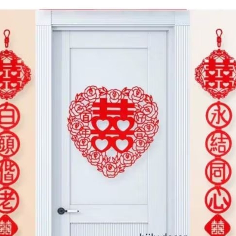 BỘ DÂY LIỄN + TIM TREO TƯỜNG
