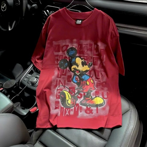 Áo thun nữ  tay lỡ chất cotton khô 3158 in MIKEY phong cách Hàn Quốc CAMASTORE M751