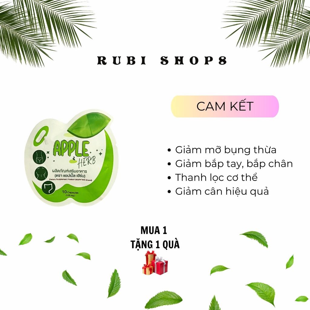 Giảm cân APPLE hỗ trợ giảm cân tan mỡ, giảm đùi bắp tay bắp chân detox thải mỡ giảm cân an toàn hiệu quả